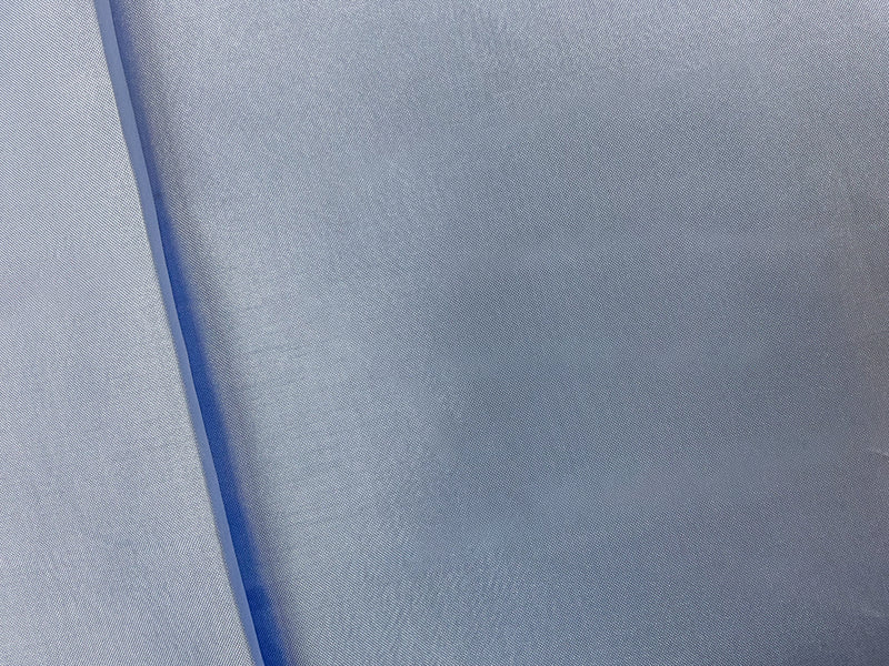 1 1/8 YD PC-Blue Poly China Silk Solid Lining Woven Fabric