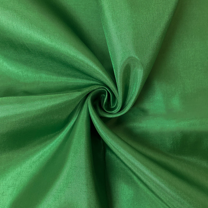 Green Poly China Silk Solid Lining Woven Fabric