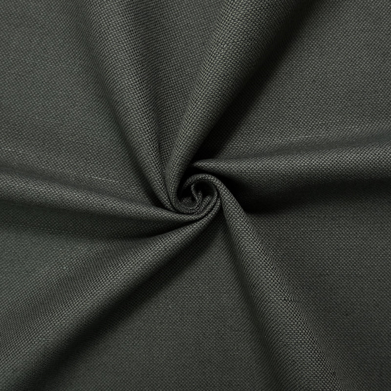 Dark Gray PKaufmann Cotton-Linen Fulton Canvas Decorating Fabric