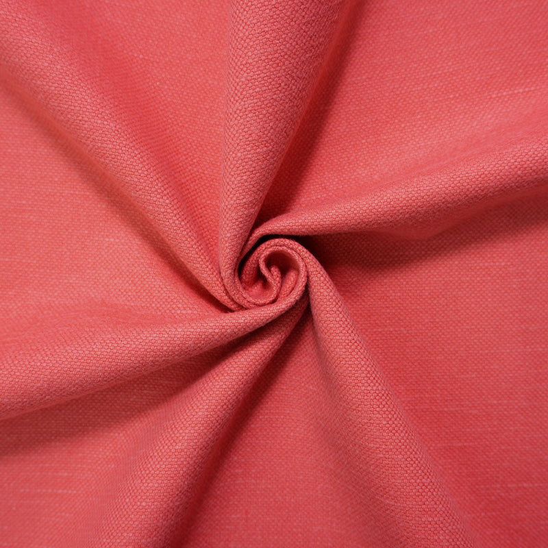 Coral PKaufmann Cotton-Linen Fulton Canvas Decorating Fabric