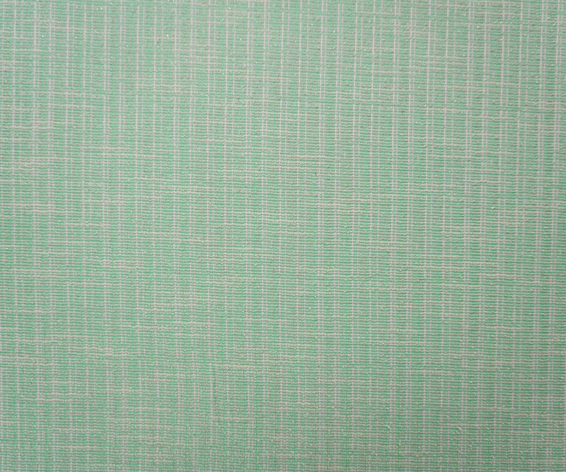 Green-White-Silver Poly Cotton Texture Boucle Knit Fabric