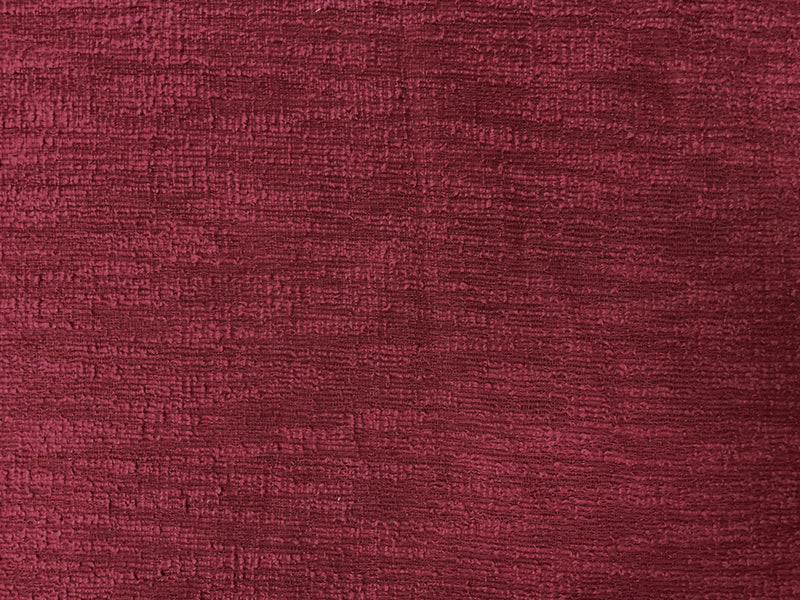 Red Poly Cotton Texture Boucle Knit Fabric