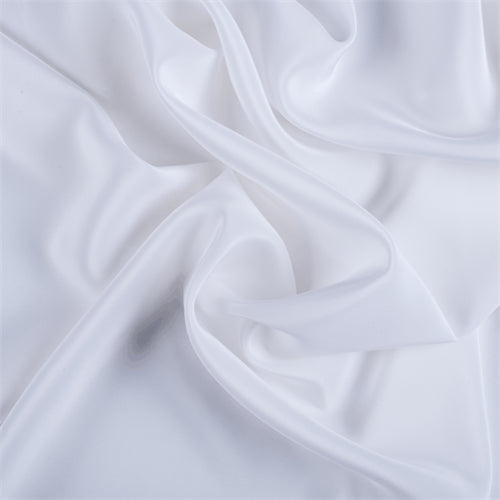 Runway Silks White Silk Crepe de Chine Fabric - Reorderable