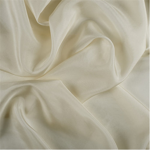 Runway Silks Pale Yellow Silk Crepe de Chine Fabric - Reorderable