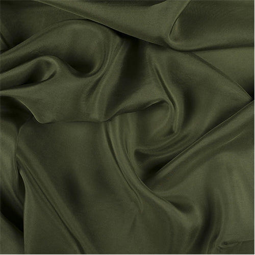 Runway Silks Grass Green Silk Crepe de Chine Fabric - Reorderable