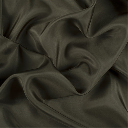 Runway Silks Moss Green Silk Crepe de Chine Fabric - Reorderable
