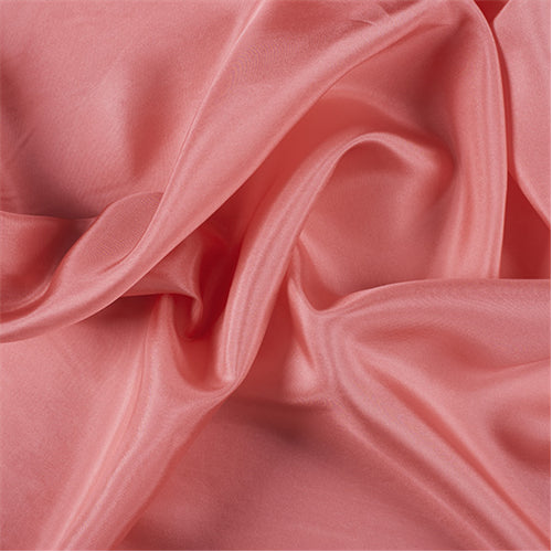 Runway Silks Coral Silk Crepe de Chine Fabric - Reorderable