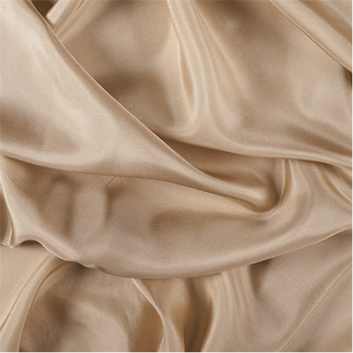 Runway Silks Golden Tan Silk Crepe de Chine Fabric - Reorderable