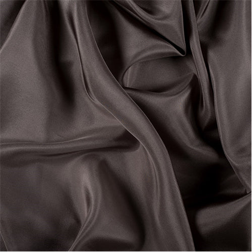 Runway Silks Dark Taupe Silk Crepe de Chine Fabric - Reorderable