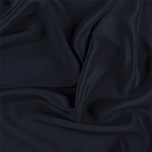 Runway Silks Midnight Navy Silk Crepe de Chine Fabric - Reorderable