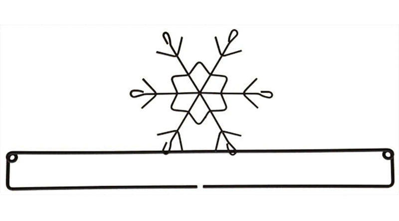 12in Snowflake Screw Split Bottom Gray
