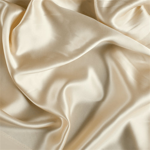 Runway Silks Soft Yellow Stretch Silk Charmeuse Fabric - Reorderable