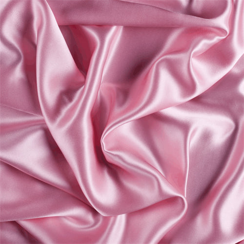 Runway Silks Bubble Gum Stretch Silk Charmeuse Fabric - Reorderable