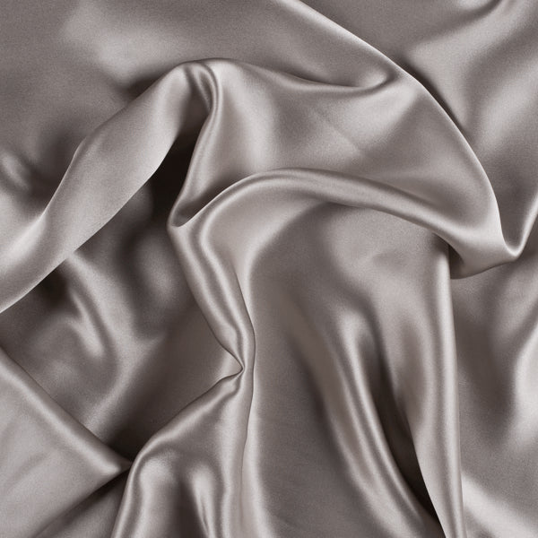 Runway Silks Light Taupe Stretch Silk Charmeuse Fabric - Reorderable
