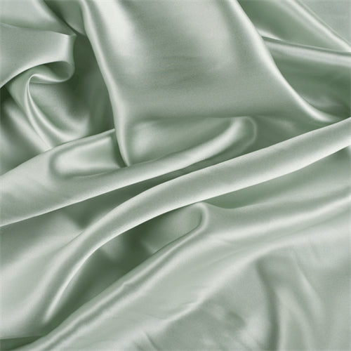Runway Silks Sage Green Stretch Silk Charmeuse Fabric - Reorderable