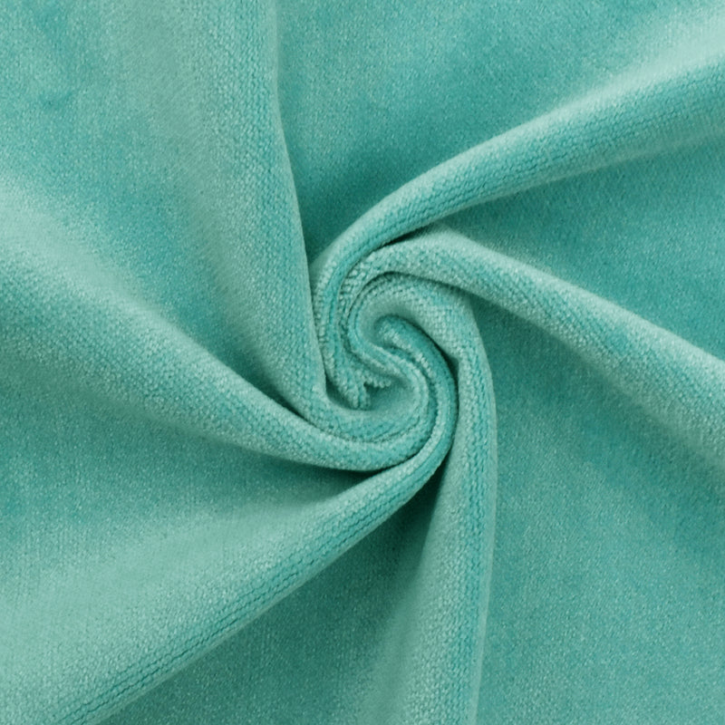Summer Turquoise Low Pile Velvet Woven Home Decorating Fabric