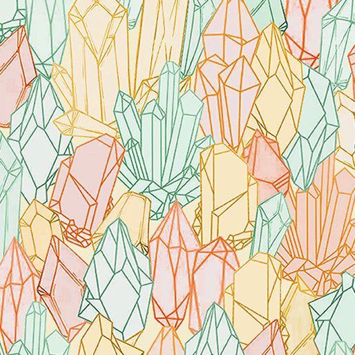 Quartz Crystal Canopy Multi Cotton 44"/45" Fabric Per Yard