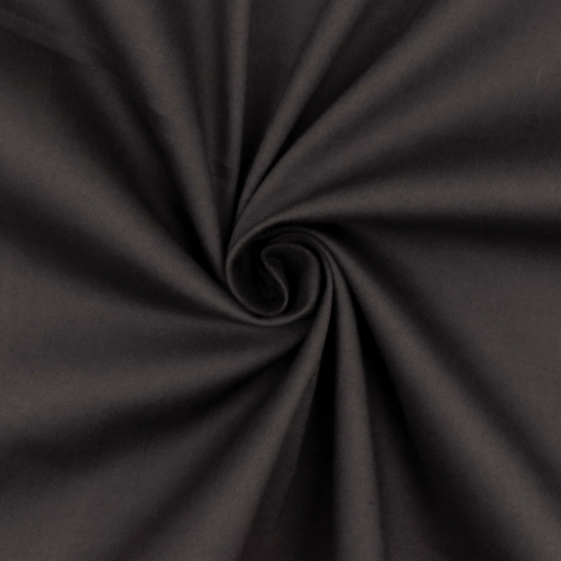 Volcanic Gray Cotton Stretch Poplin Woven Fabric
