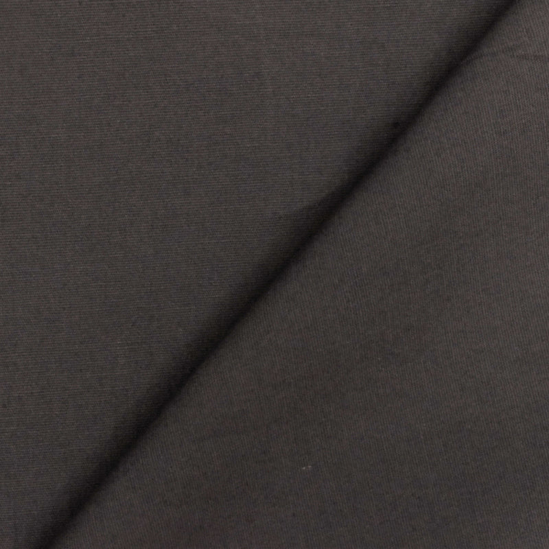 Volcanic Gray Cotton Stretch Poplin Woven Fabric