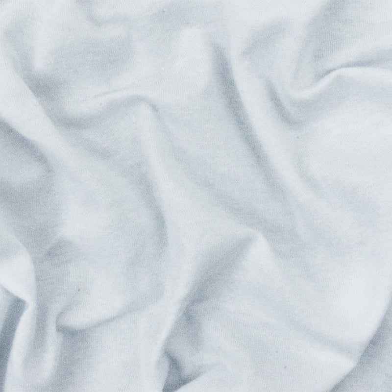 Cool White Solid Stretch Cotton Spandex Jersey Knit Fabric