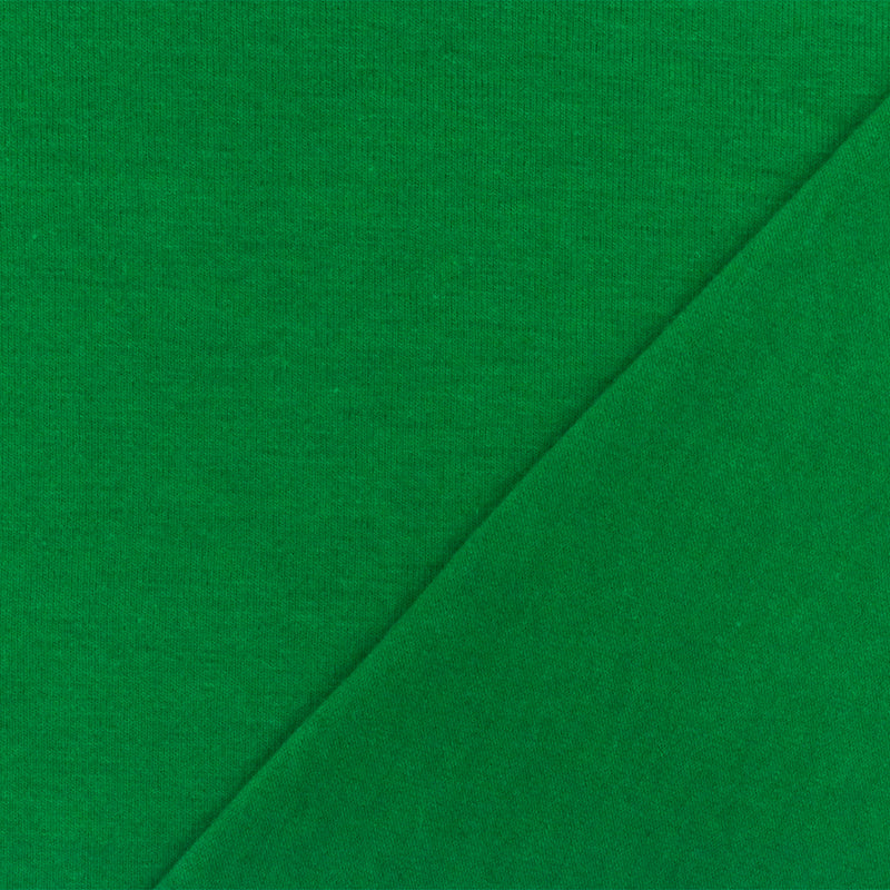 Green Solid Stretch Cotton Spandex Jersey Knit Fabric