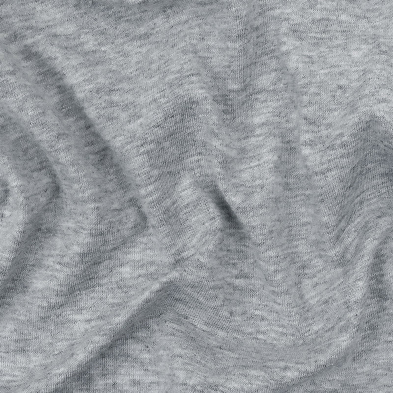 Heather Gray Stretch Cotton Spandex Jersey Knit Fabric