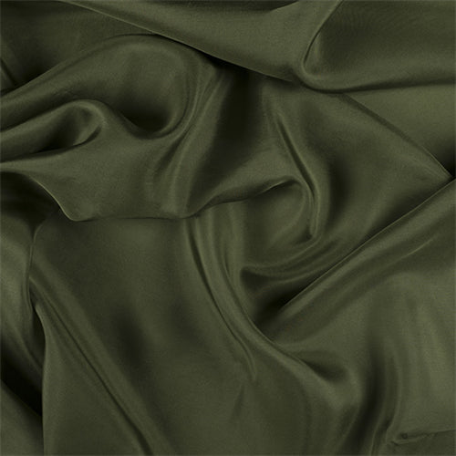 Runway Silks Grass Green Silk Habotai Fabric - Reorderable