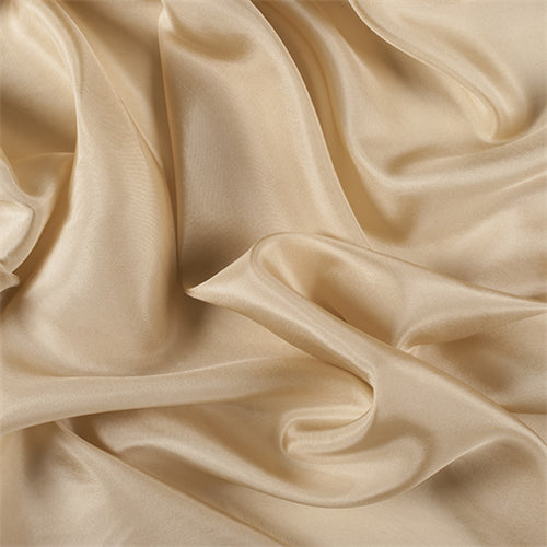 Runway Silks Gold Silk Habotai Fabric - Reorderable