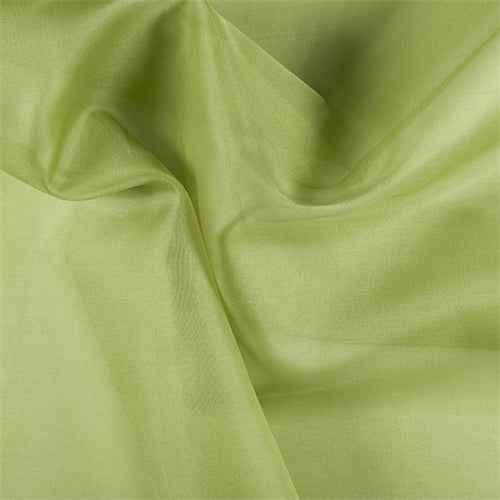 Runway Silks Apple Green Silk Organza Fabric - Reorderable