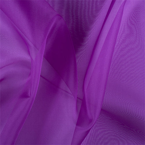 Runway Silks Grape Silk Organza Fabric - Reorderable