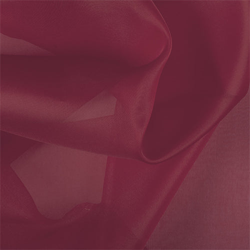 Runway Silks Red Silk Organza Fabric - Reorderable