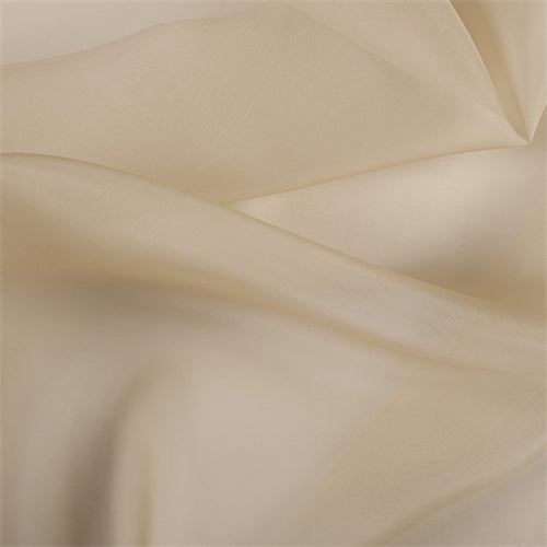 Runway Silks Gold Silk Organza Fabric - Reorderable