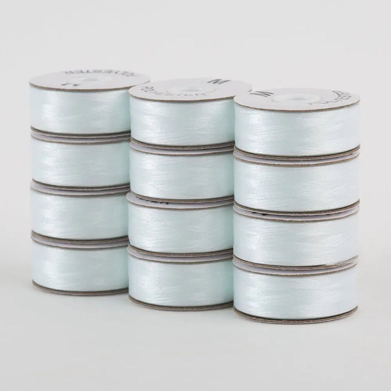 Super Bobs Poly #621 Lace Whilte (M-Style) 12 pack pre-wound bobbins