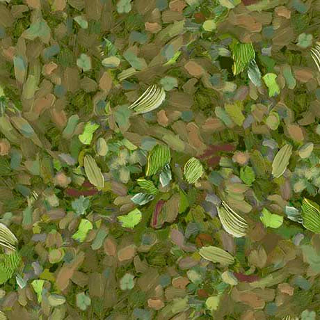 Green Fluttering Petals Watercolor Texture G 108" Wideback Cotton Fabric per yard