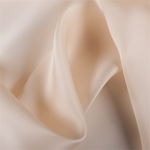 Runway Silks Champagne Silk Satin Organza Fabric - Reorderable