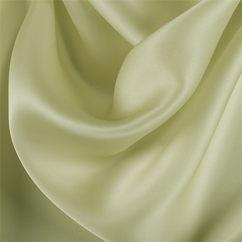 Runway Silks Peridot Silk Satin Organza Fabric - Reorderable