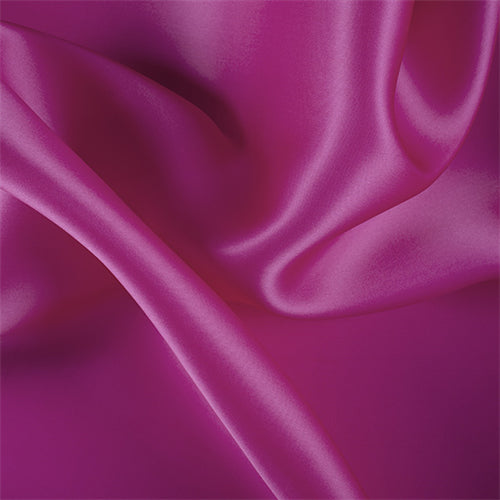 Runway Silks Magenta Silk Satin Organza Fabric - Reorderable