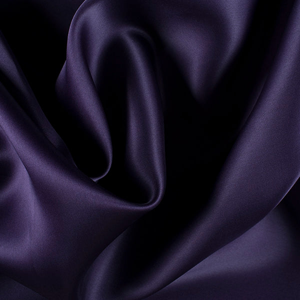 Runway Silks Eggplant Silk Satin Organza Fabric - Reorderable