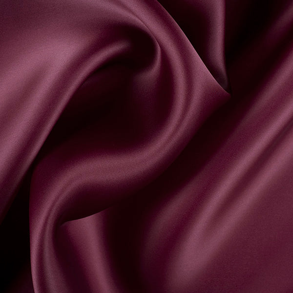 Runway Silks Wine Silk Satin Organza Fabric - Reorderable
