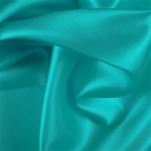 Runway Silks Teal Silk Satin Organza Fabric - Reorderable