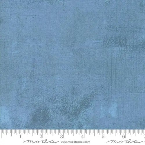 Blue Grunge Basics Faded Denim 44"/45" Fabric Per Yard