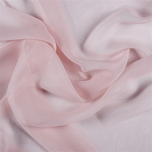 Runway Silks Blush Pink Silk Chiffon Fabric - Reorderable
