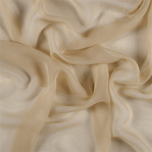 Runway Silks Gold Silk Chiffon Fabric - Reorderable