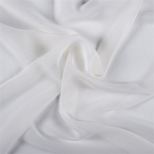Runway Silks Ivory Wide Silk Chiffon Fabric - Reorderable