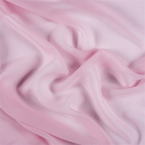 Runway Silks Bubble Gum Wide Silk Chiffon Fabric - Reorderable
