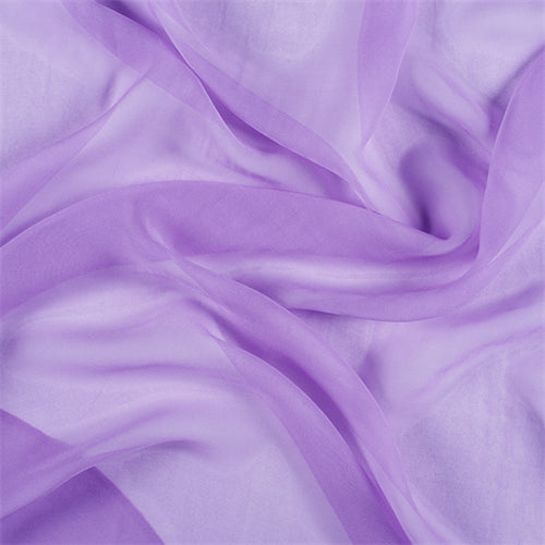Runway Silks Lavender Wide Silk Chiffon Fabric - Reorderable