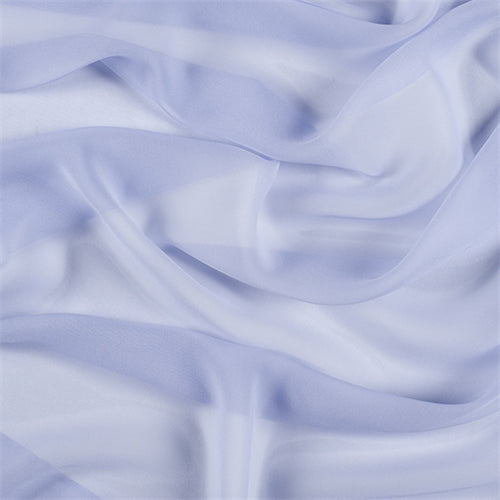 Runway Silks Light Blue Wide Silk Chiffon Fabric - Reorderable