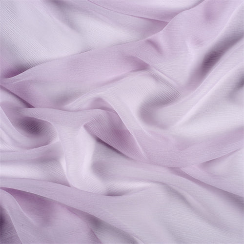 1 YD PC-Runway Silks Light Orchid Crinkled Silk Chiffon Fabric - Reorderable