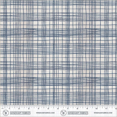 String Theory Plaid Nautical Cotton 43”/44” Fabric Per Yard