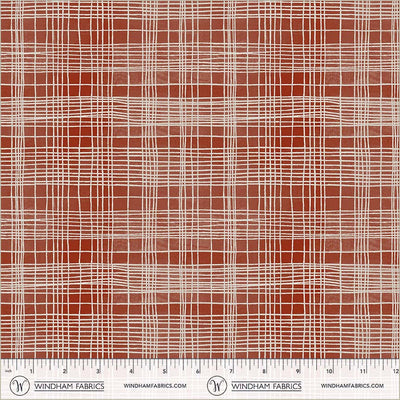 String Theory Plaid Lacquer Cotton 43”/44” Fabric Per Yard